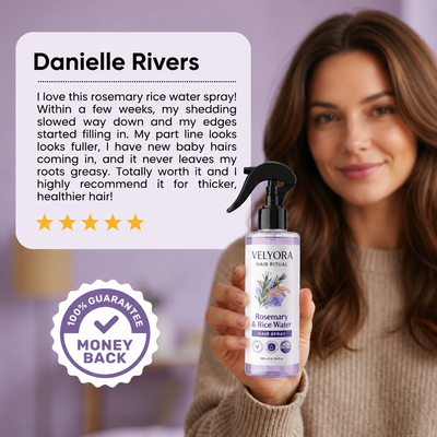 Velyora™ Rosemary + Rice Water Spray